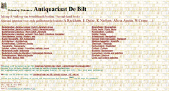 Desktop Screenshot of antiquariaatdebilt.nl
